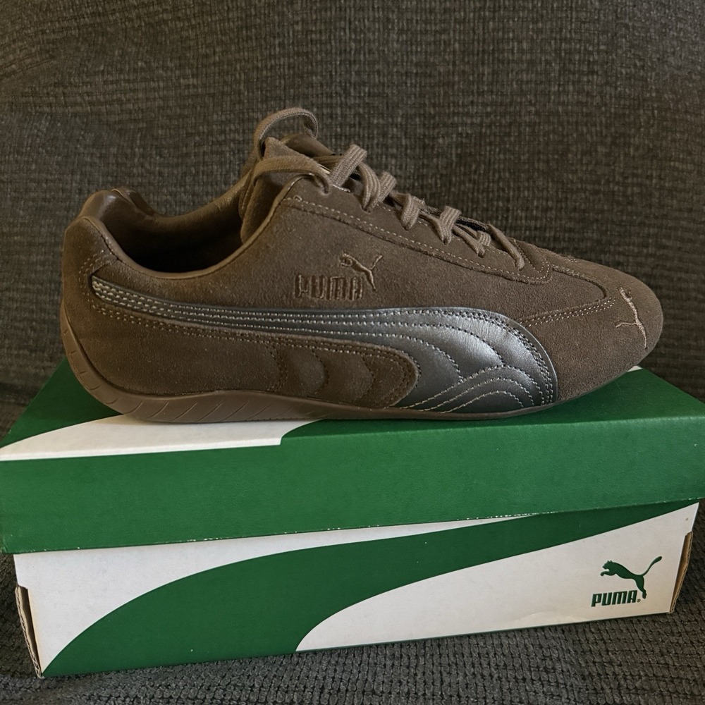 Puma Speed Cat Lux Chocolate Gum Size 9 Womens 408718, New